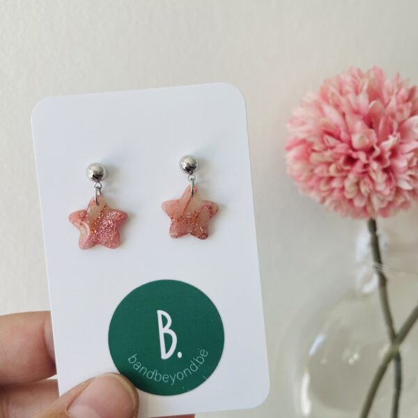 PINK MARBLE STAR (goud / zilver) - Afbeelding 2