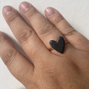 ALINA - RING - zwart